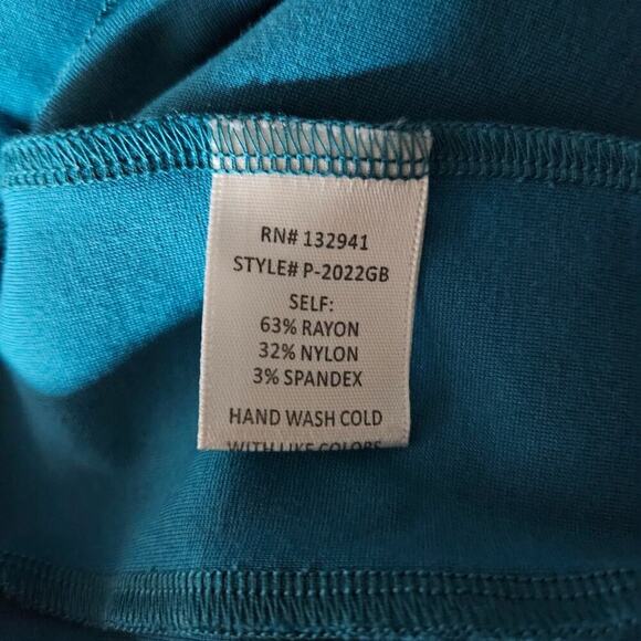 GB X Amanda Uprichard Womens Dress 4X Blue Long Sleeve Scoop Neck Minimalist - Picture 15 of 15